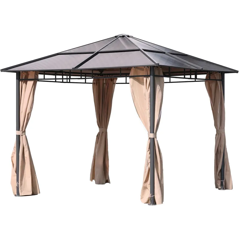 Garden Pleasure Pavillon Napa Aluminium 300 cm x 300 cm Anthrazit/Cr