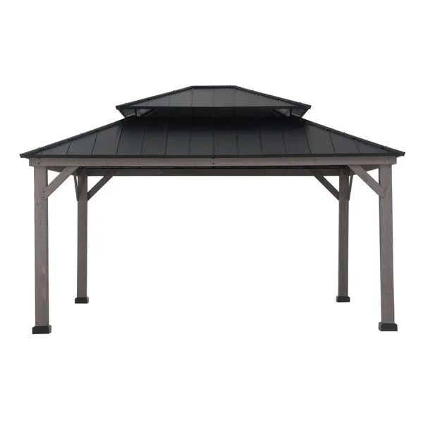 Cedar Wood Gazebo RYSY - 390cm x 450cm